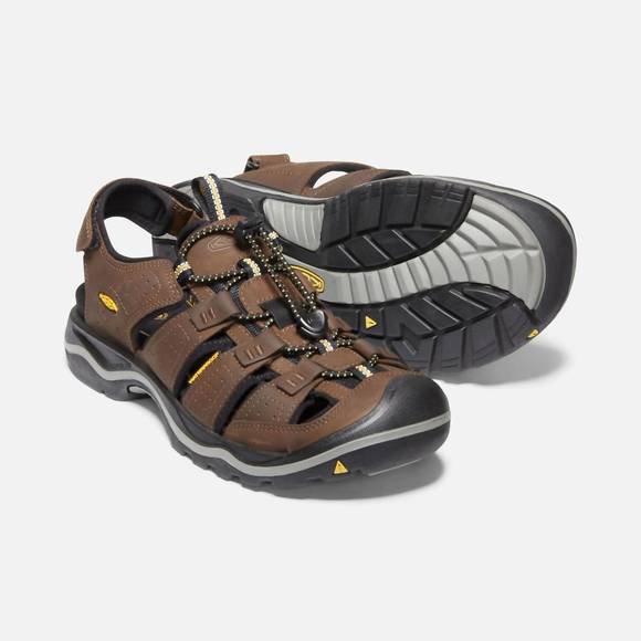 NEW KEEN men's rialto fisherman sandal in bison - Picture 1 of 3